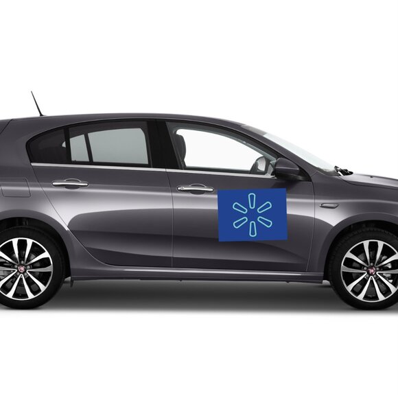 Large Pair of SPARK Driver App Logo Car Magnet Signs 12"x18" Delivery Signage - Picture 2 of 2